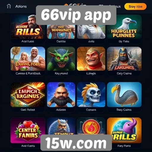 Jogos mais populares disponíveis no 66vip app